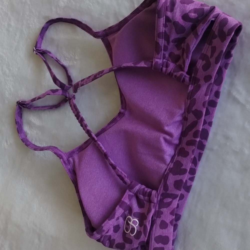 ๐RESERVED๐ Bombshell Pumped Animal Purple Cheetah Leopard Print Lavender Bra - Picture 3 of 13